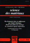 Go to journal home page - Annales de Chimie Science des Matériaux